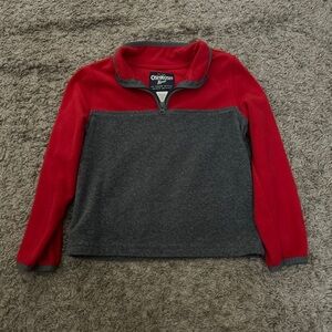 OshKosh B'gosh Red and Gray Fleece Jacket